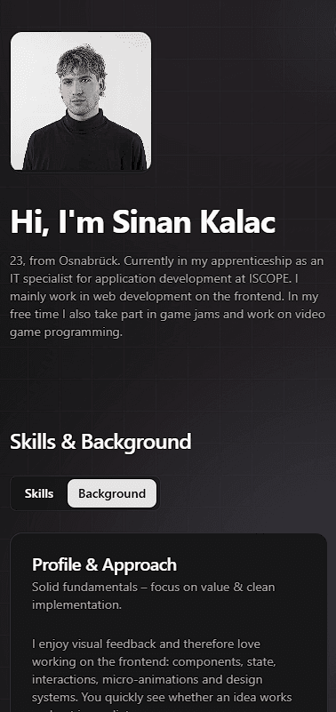 Portfolio (skalacdev) – Projektbild 2